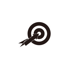 circle target motion arrows symbol logo vector