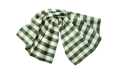 Kitchen towel, napkin isolated. Top view mockup