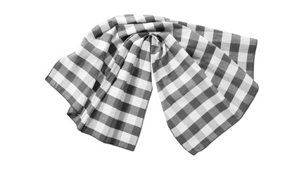 Kitchen towel, napkin isolated. Top view mockup