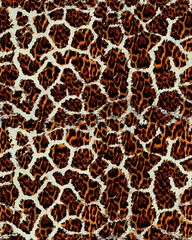 Monochrome Style Animal Mix Pattern Textured Surface Trendy Colors Seamless Pattern Leopard Background Giraffe Stripes