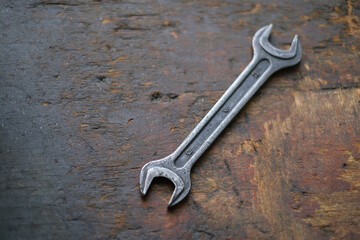 old rusty spanner