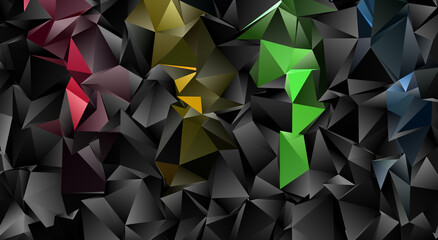 Obraz premium Abstract Low-Poly background. triangulated texture. Design 3d. Polygonal geometrical pattern. Triangular modern style