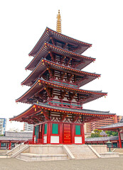 The Shitennoji Temple in Osaka, Japan.