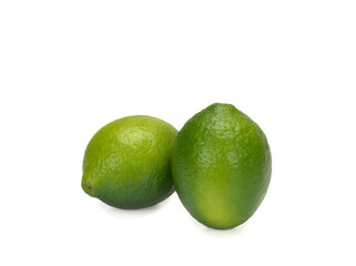 Lime. Fresh fruits isolated on a white background.