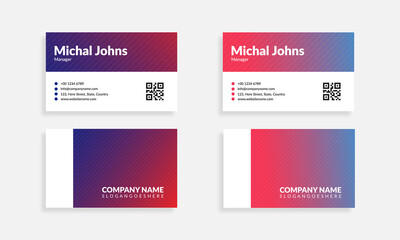 Gradient business card pack