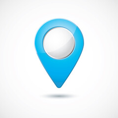 Colorful map pointers vector. Map pointer pin. Location symbols.