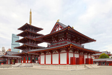 The Shitennoji Temple in Osaka, Japan.