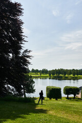 Relaxing at Bogstad gård. A popular place outside the city of Oslo.