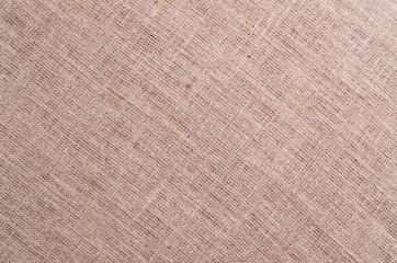 Brown burlap background.