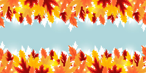 Lovely hand drawn Autumn and Thanksgiving design, colorful leaves concept, great for Thanks Giving, Autumn Sales, Banners, Wallpapers - vector design