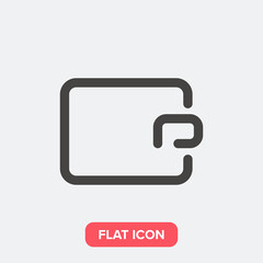 Wallet icon. Purchase symbol modern simple vector icon for website design, mobile app, ui. Vector Illustration