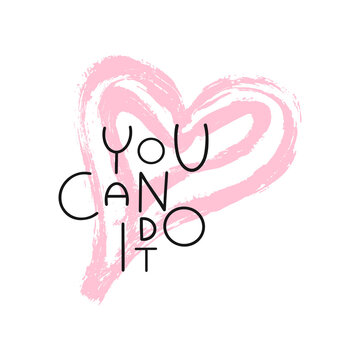 You can do it quote. Vector illustration