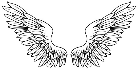 Beautiful black and white hand drawn vector