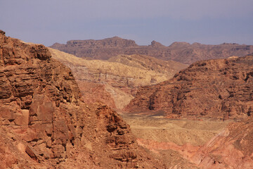 Coloured Canyon is a rock formation on Sinai peninsula It is about 90 km north of Dahab.
