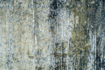 old concrete grunge wall - dark grey with ocre stains