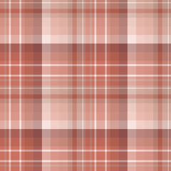 Seamless pattern in beautiful brick red colors for plaid, fabric, textile, clothes, tablecloth and other things. Vector image.