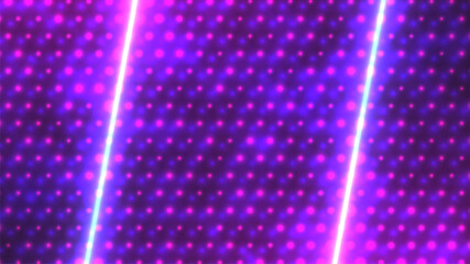 Cyberpunk background. Retro futuristic LCD screen. Bright pink and blue neon glow. Stock vector illustration