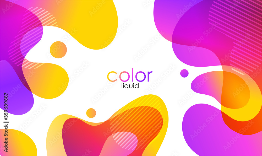 Poster moving colorful abstract background. dynamic effect. vector illustration. design template.