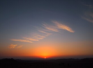 Fototapeta na wymiar sunset or sunrise views