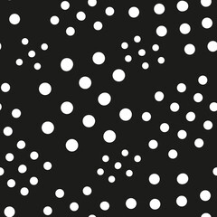 Vector abstract seamless background with spots, dots and lines. Great for paper, card, wallpaper, banner, fabric, interior. Hand drawn illustration.