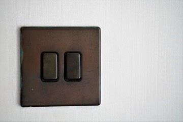 light switch on the wall