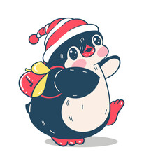  funny cartoon penguin