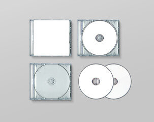 CD Case Mockup - obrazy, fototapety, plakaty