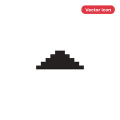 Stairs vector icon, simple sign for web site and mobile app.