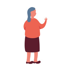 Isolated avatar woman vector design