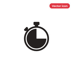 Stopwatch vector icon, simple sign for web site and mobile app.