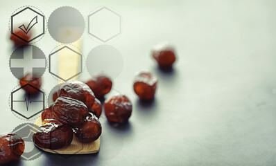  Healthy and proper nutrition for life. Healthy foods. Dried fruits for diet. Prunes, dates, raisins and figs.