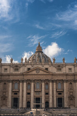 Fototapeta na wymiar saint peter basilica rome italy