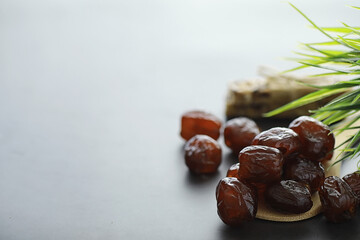 Obraz premium Healthy foods. Dried fruits for diet. Prunes, dates, raisins and figs. Healthy and proper nutrition for life.