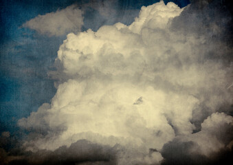 cloud sky in vintage style