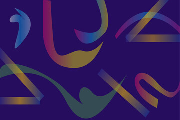 Fototapeta premium Minimal geometric background. dynamic shapes composition. Eps10 vector. 
