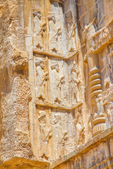 Ancient ruins of Persepolis and Necropolis historical site - UNESCO World Heritage site, Shiraz,...