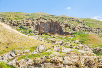 Ancient ruins of Persepolis and Necropolis historical site - UNESCO World Heritage site, Shiraz,...