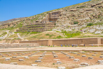 Ancient ruins of Persepolis and Necropolis historical site - UNESCO World Heritage site, Shiraz,...