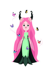 girl with a magic wand