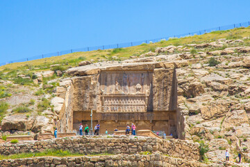 Ancient ruins of Persepolis and Necropolis historical site - UNESCO World Heritage site, Shiraz,...