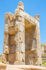 Ancient ruins of Persepolis and Necropolis historical site - UNESCO World Heritage site, Shiraz,...