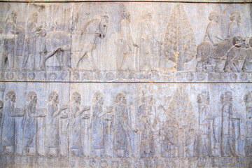 Ancient ruins of Persepolis and Necropolis historical site - UNESCO World Heritage site, Shiraz, Iran