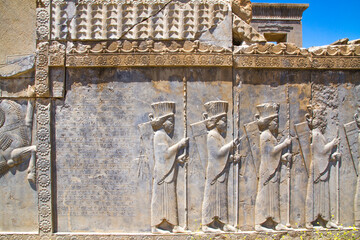 Ancient ruins of Persepolis and Necropolis historical site - UNESCO World Heritage site, Shiraz,...