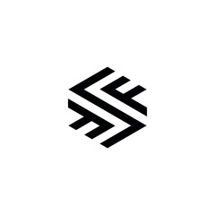 ZF Z F letter logo design vector