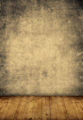 vintage room with wooden floor