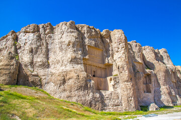 Ancient ruins of Persepolis and Necropolis historical site - UNESCO World Heritage site, Shiraz, Iran