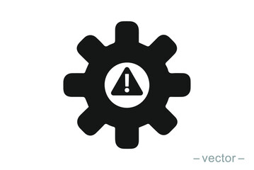 System error icon vector, system not working sign. Solid Style. EPS 10