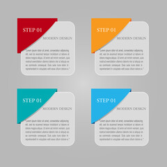 Business info graphics template for presentation, education, web design, banners, brochures, flayers. Vector illustration.