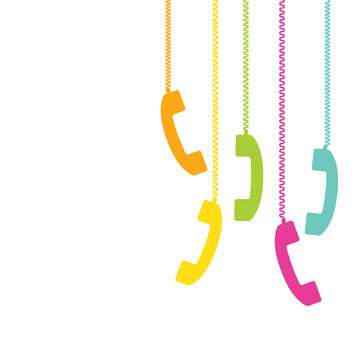 Phone icon vector. Call center, device gadget, telephone contact