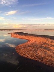 sunset over Kariba dam